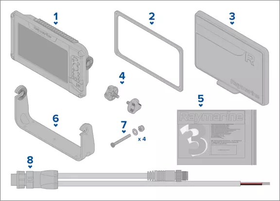 Kartplotter RAYMARINE Element 12S KartplotterEkko Med Nord Europa LightHouse kart Pakke E7053500NEU